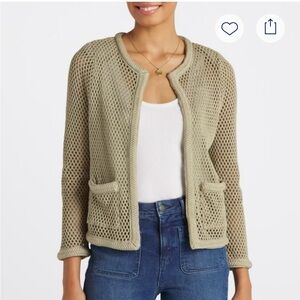 Design History Tilly Open Mesh Cardigan - size L